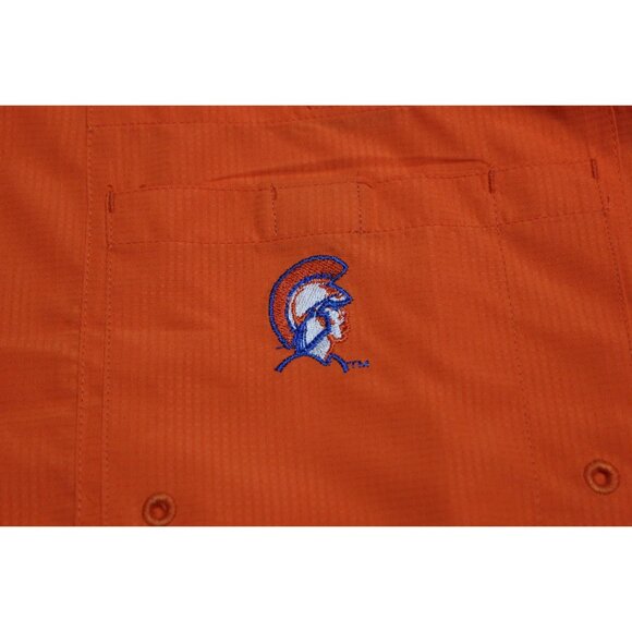 Pro Edge NCAA Virginia State Trojans button down short sleeve performance shirt - Picture 6 of 11